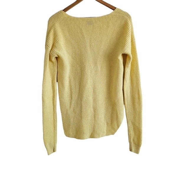 Aritzia Wilfred Free Wolter sweater yellow small merino wool - Picture 8 of 12